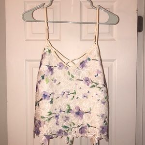 Floral Lace strappy top